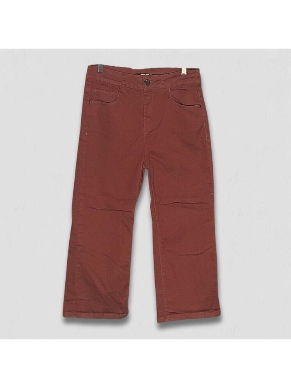 JouJou Jacey Terracotta Culotte Pants Straight Leg Size 27 - Picture 3 of 11